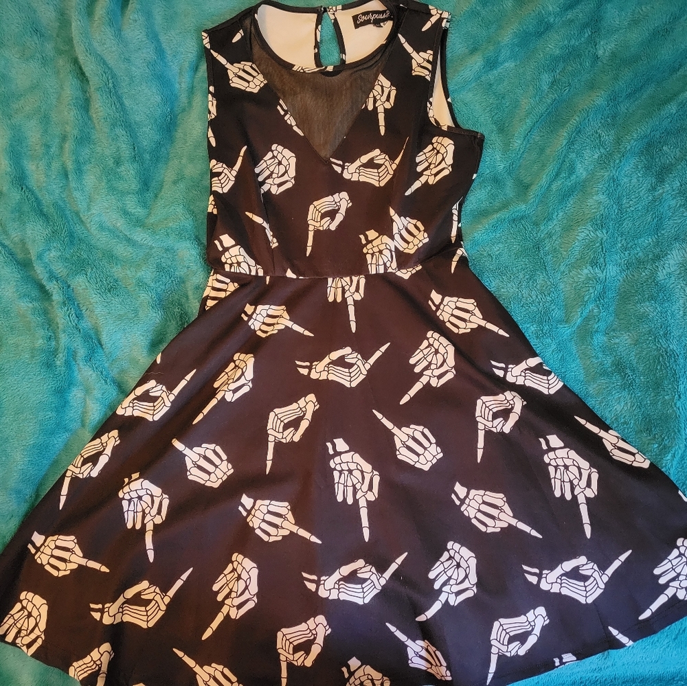 Sourpuss Middle Finger Dress
